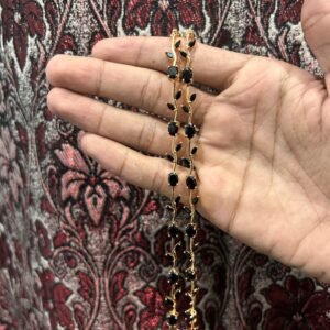 Tulip Bracelet Black and Gold