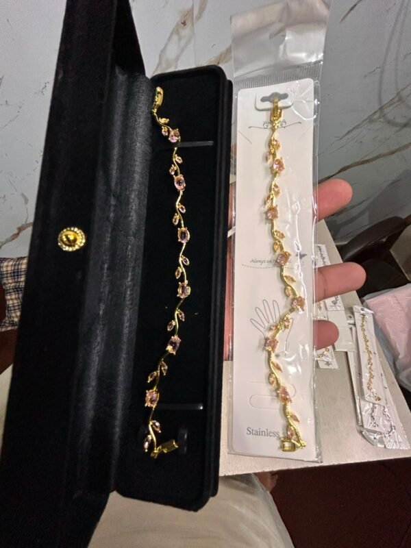 Tulip Bracelet Pink Gold