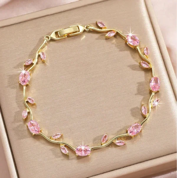 Tulip Bracelet Pink Gold