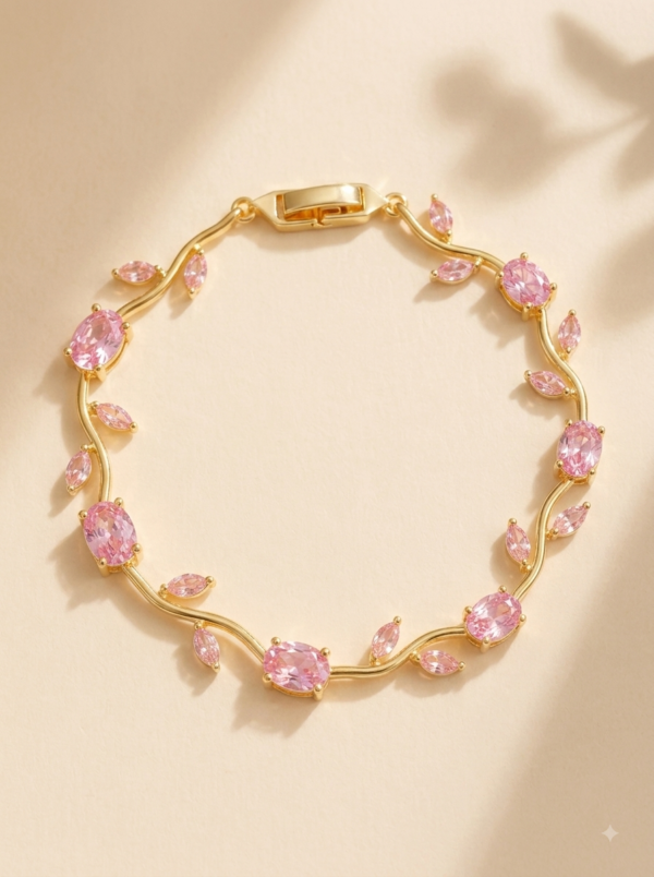 Tulip Bracelet Pink Gold